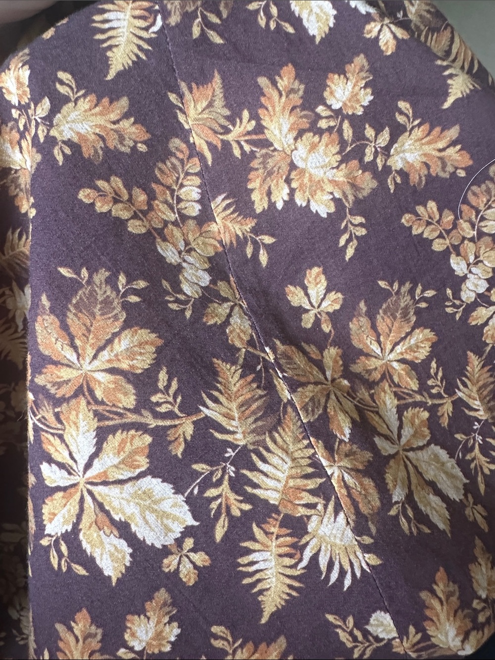 Doen size small Women’s Brown Floral Long Sleeve Maxi Dress - Picture 6 of 6
